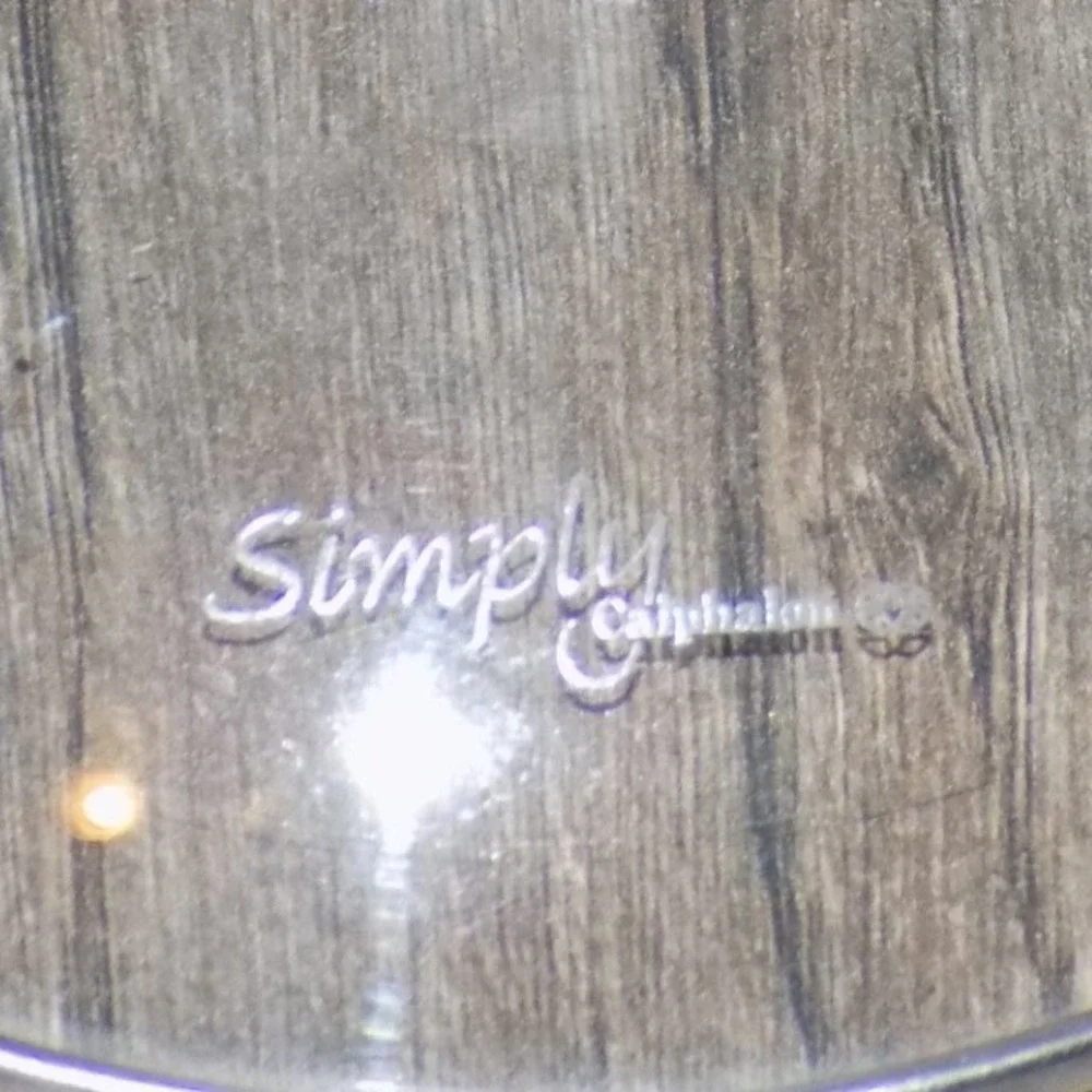 Simply Calphalon Glass Replacement Lid Unisex 7 Inch Clear Excellent Tempered‎